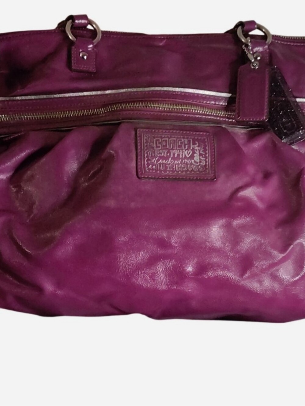 Coach Poppy Daisy Liquid Large Tote